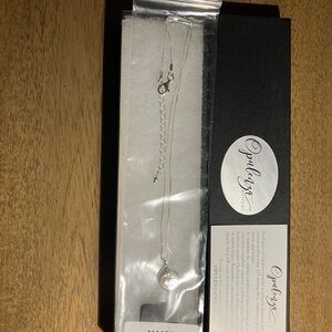 Sterling Silver Opulenza Necklace with Pearl Pendant